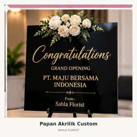 Papan Bunga Akrilik Sudirman Grand Ballroom Bandung